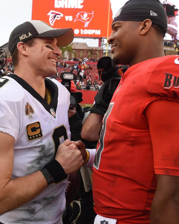 QB Drew Brees and QB Jameis Winston